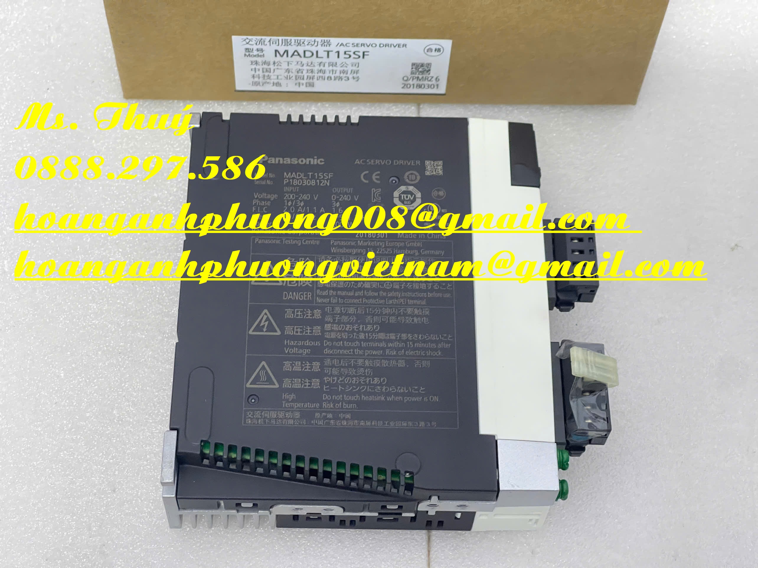 Hàng nhập - Servo driver MADLT15SF - Chuyên hàng Panasonic