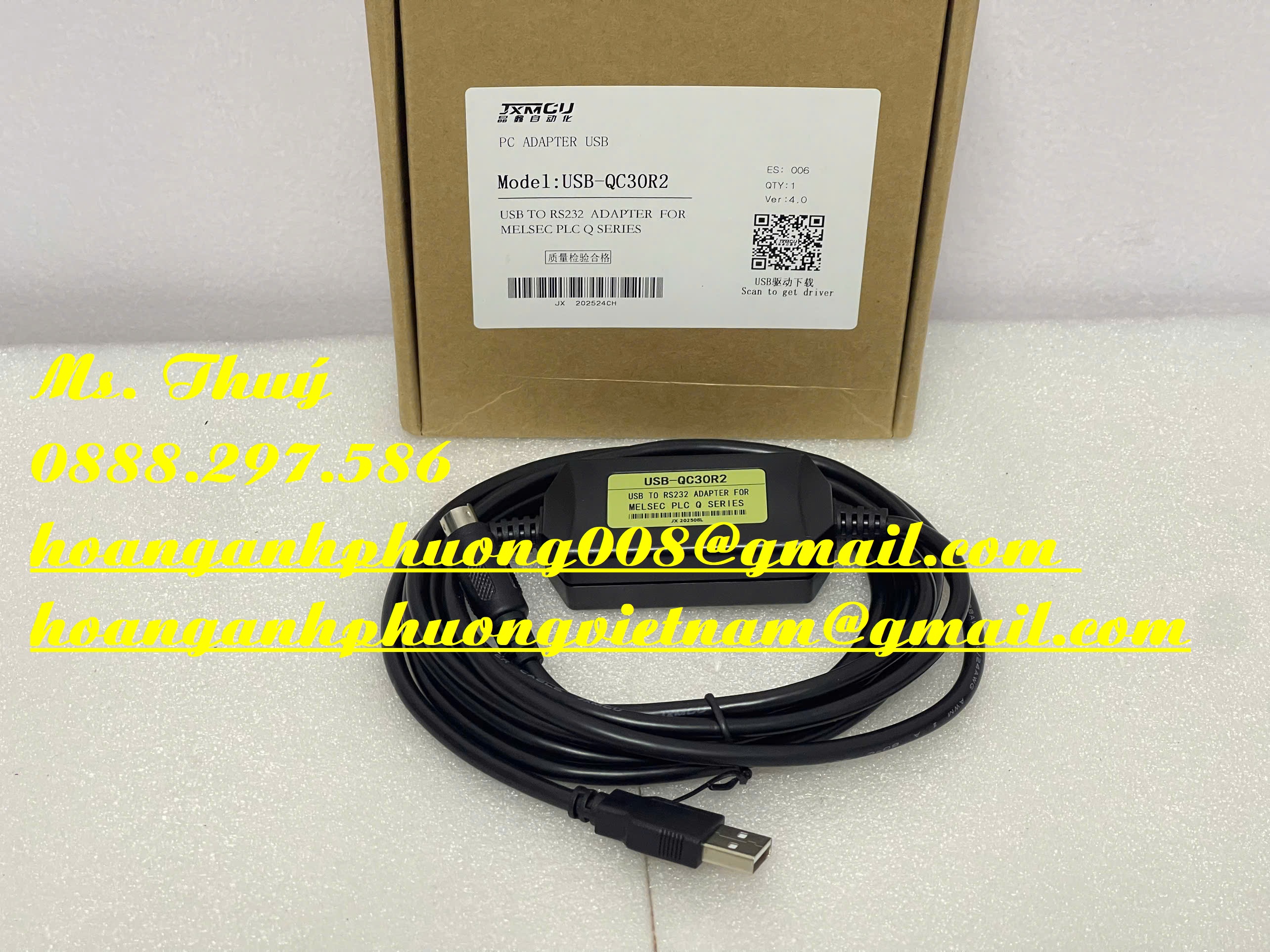 Mitsubishi dòng Q USB-QC30R2 - Cáp lập trình PLC giá tốt