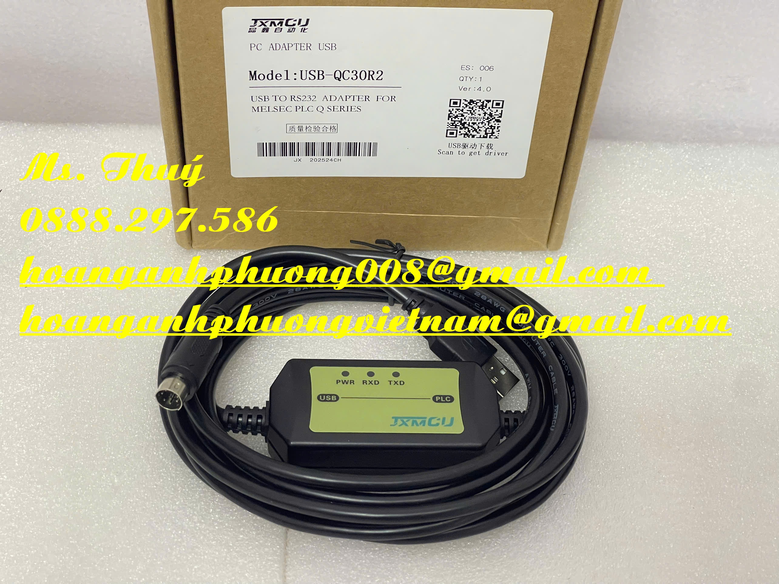 Mitsubishi dòng Q USB-QC30R2 - Cáp lập trình PLC giá tốt