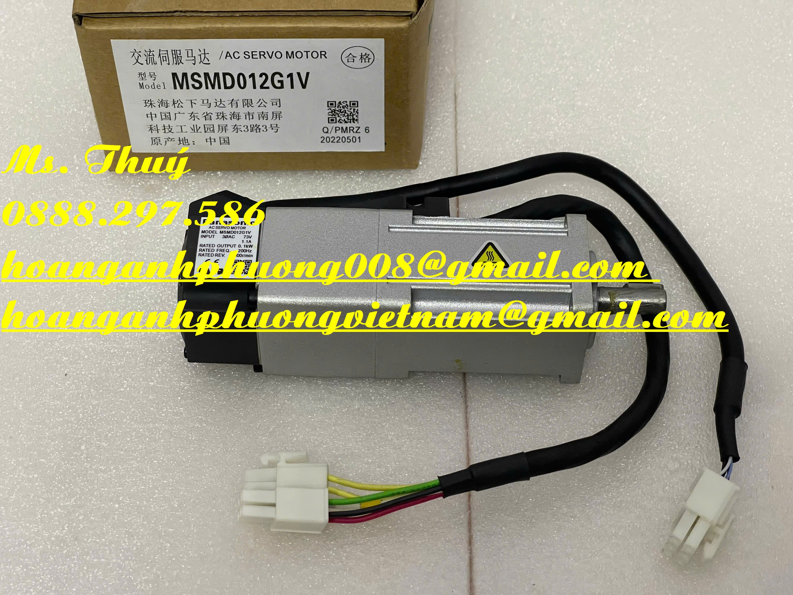 Động cơ Servo Minas A5 100W Panasonic MSMD012G1V - New