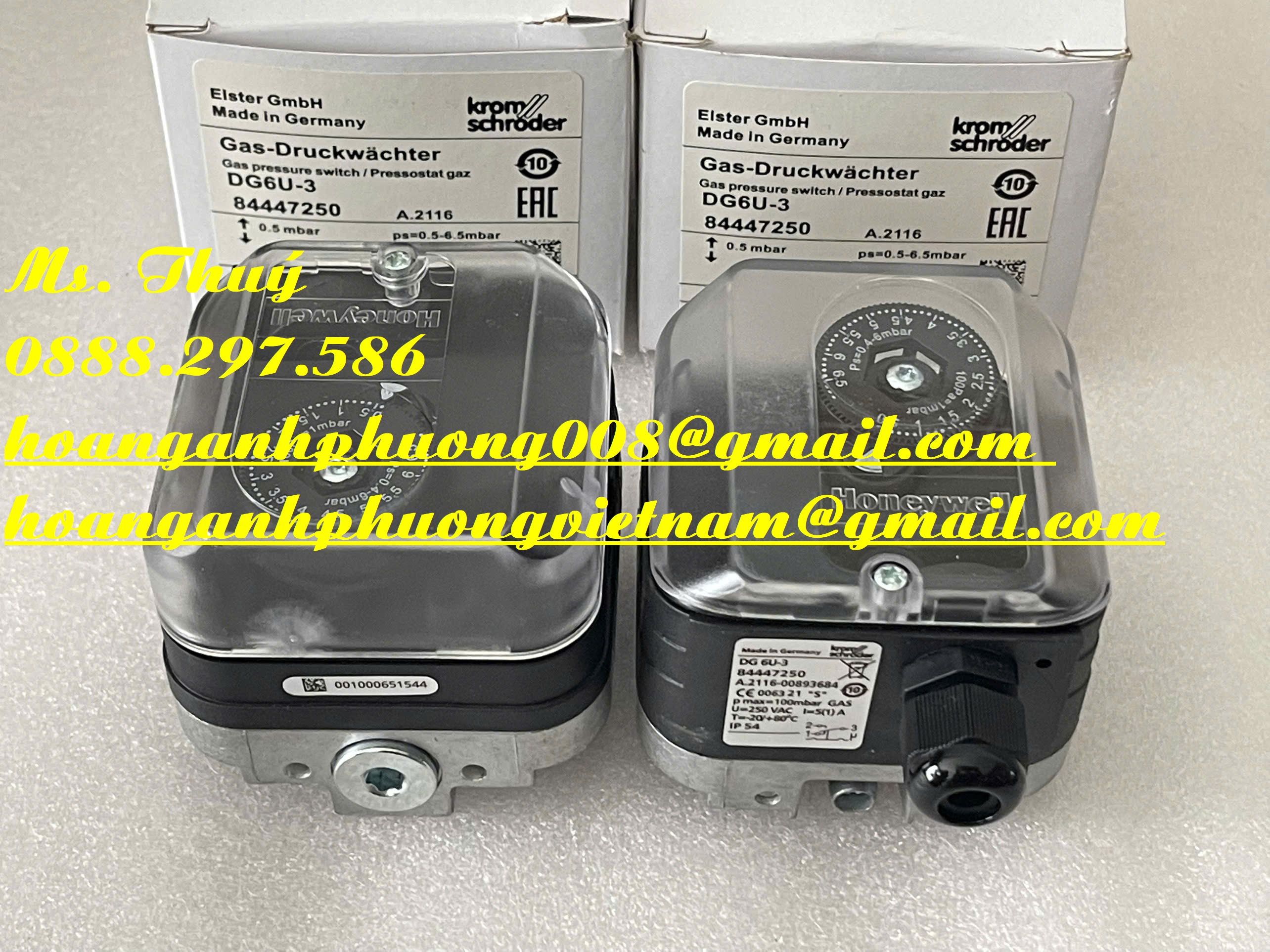 DG6U Krom Schroder - Công tắc áp suất mới 100% - Bình Dương