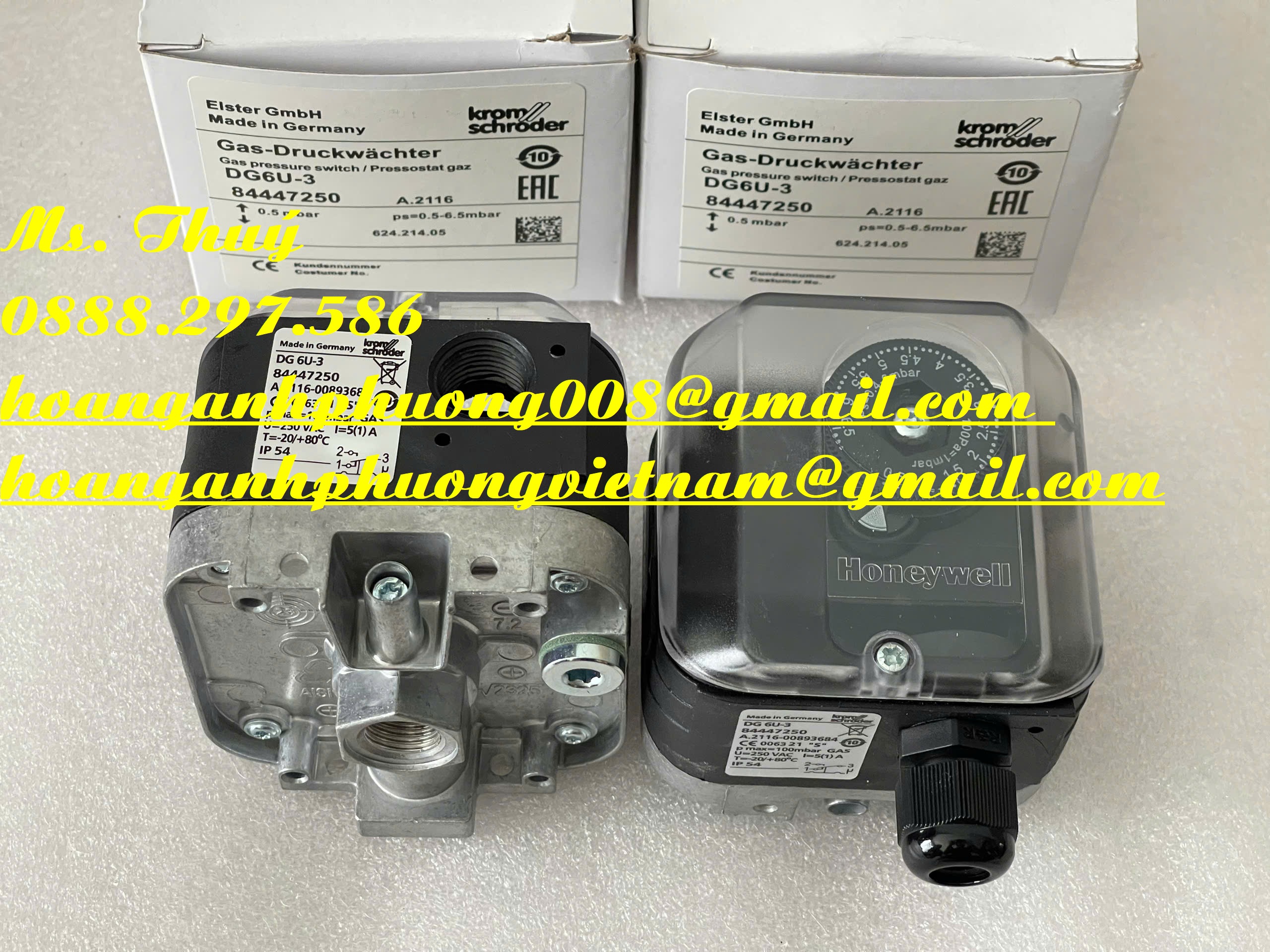 DG6U Krom Schroder - Công tắc áp suất mới 100% - Bình Dương