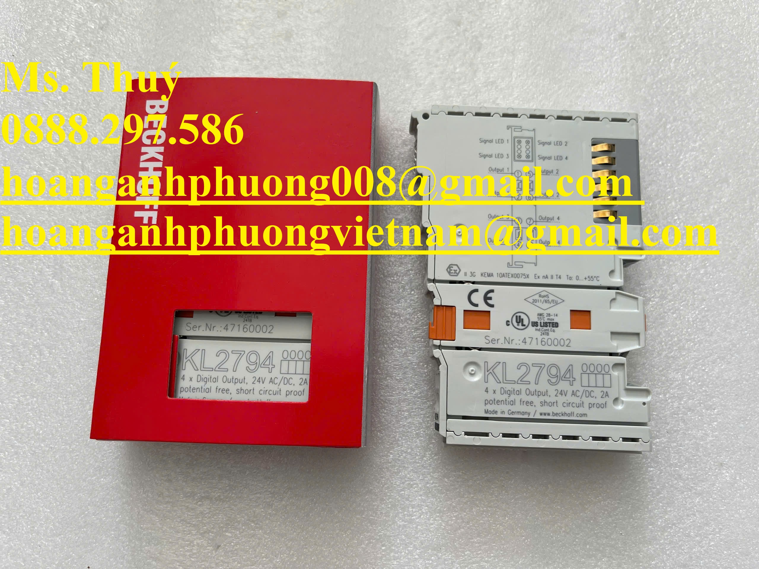 Mô đun Beckhoff KL2794 - Hàng Đức chính hãng
