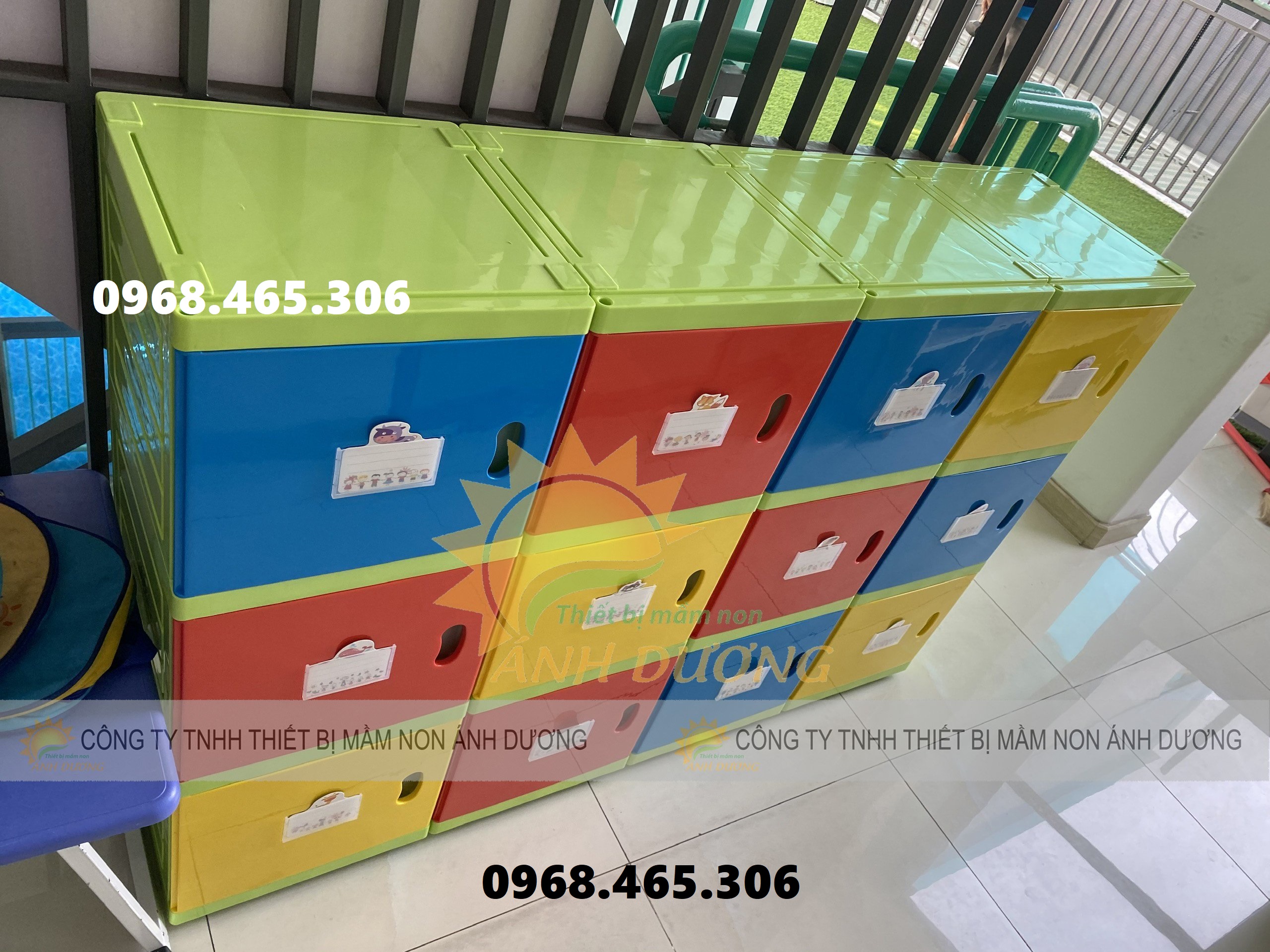 Tủ nhựa đựng cặp mầm non, tủ đựng cặp mầm non bằng nhựa