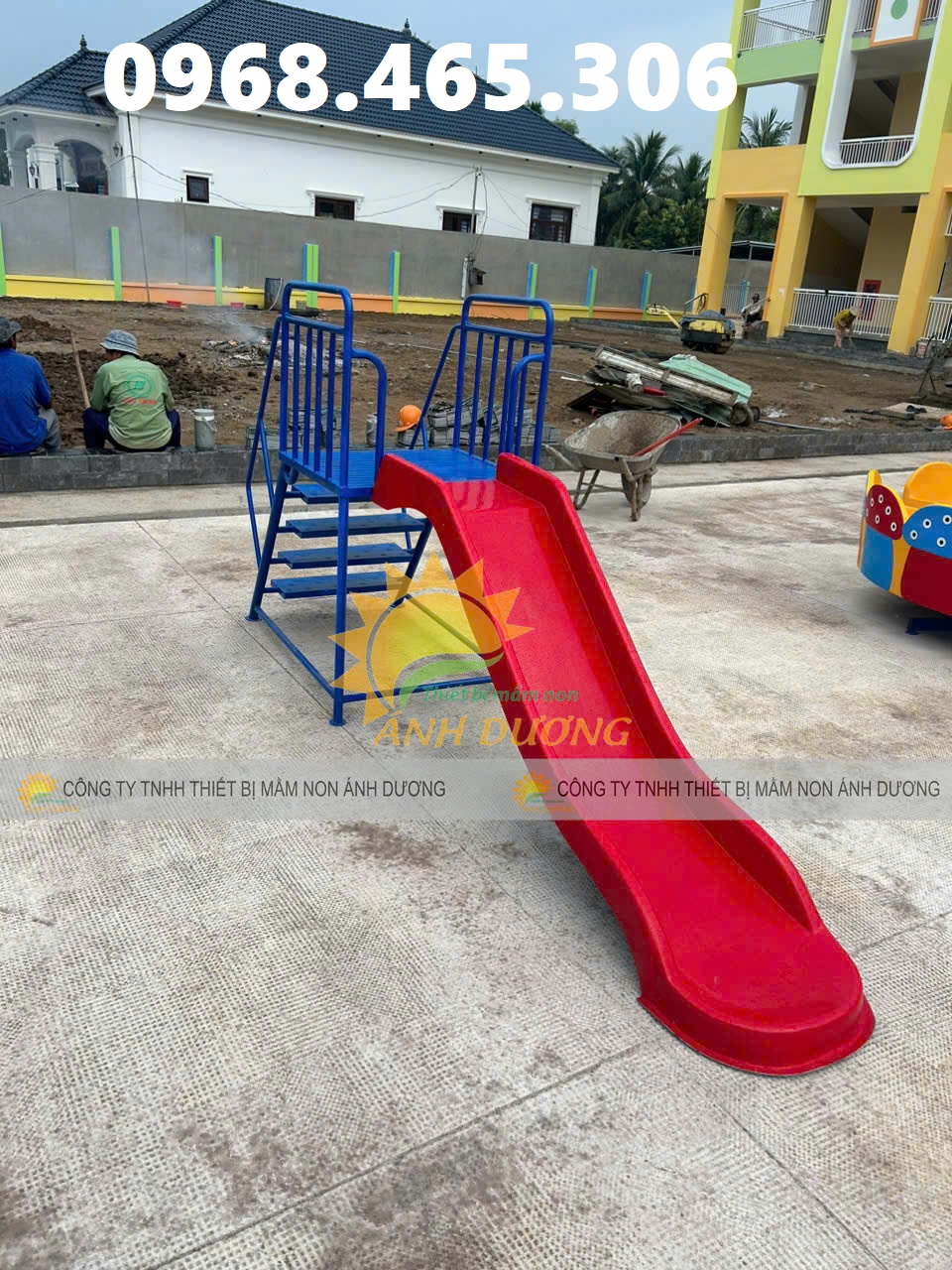 Cầu trượt trẻ em, cầu trượt trẻ em 2 máng trượt, cầu trượt liên hoàn