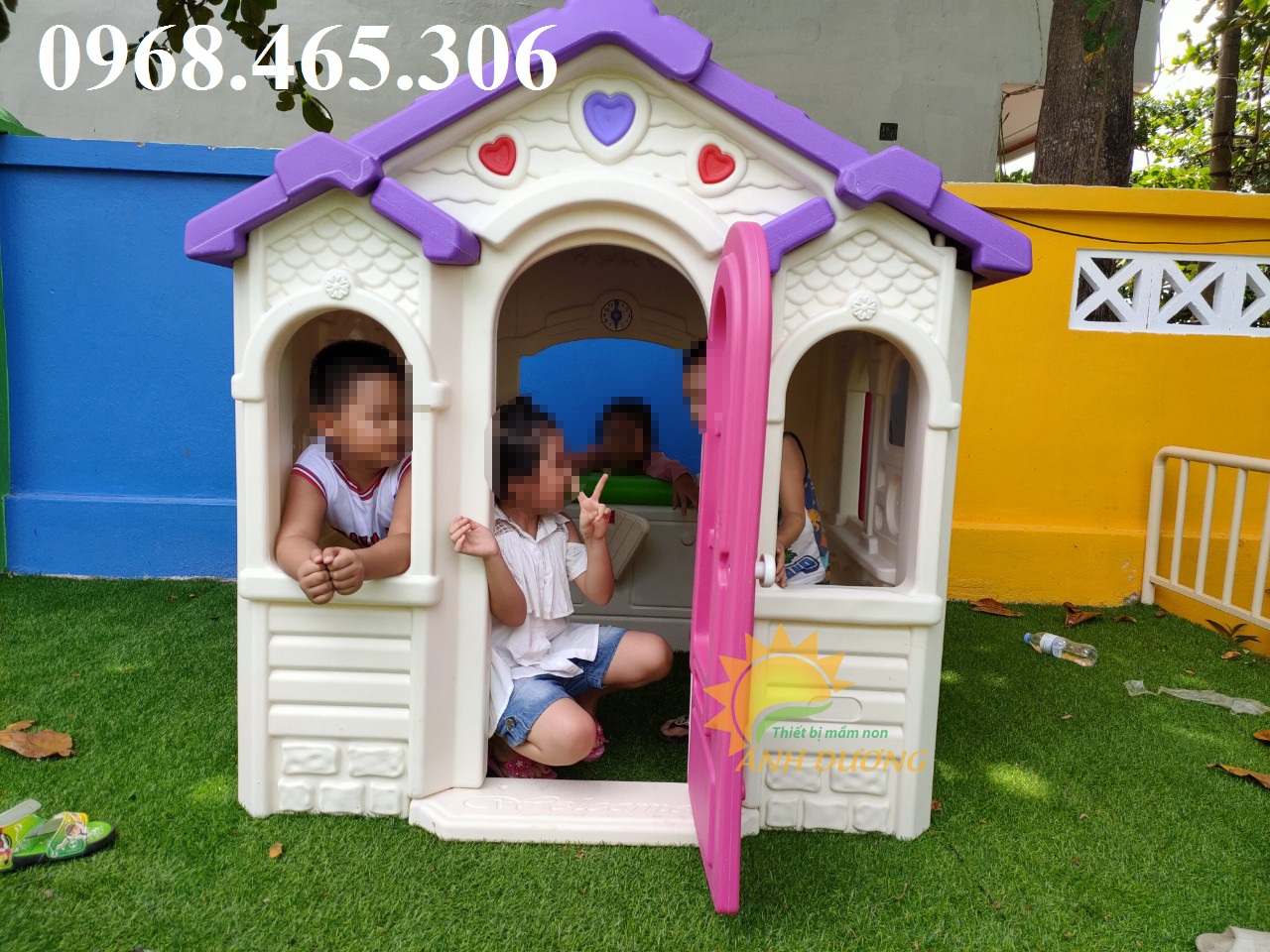 Ngôi nhà nhựa trẻ em, ngôi nhà đồ chơi trẻ em, ngôi nhà cổ tích cho bé