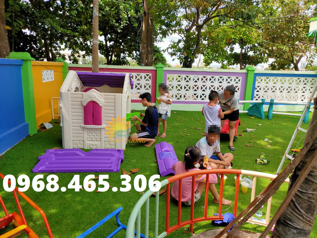 Ngôi nhà nhựa trẻ em, ngôi nhà đồ chơi trẻ em, ngôi nhà cổ tích cho bé
