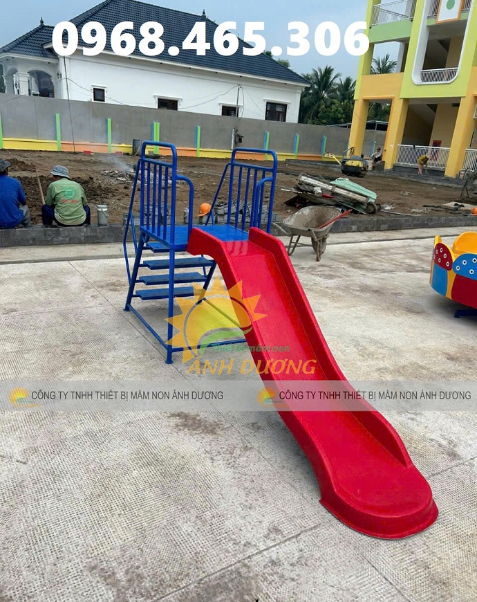 Cầu trượt mầm non, cầu trượt trẻ em giá rẻ, cầu trượt ngoài trời