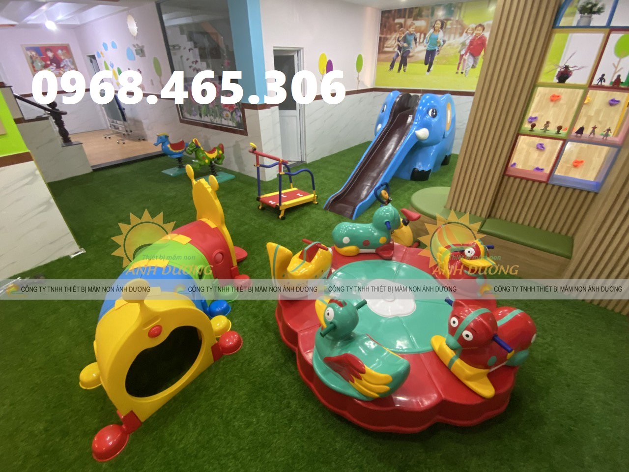 Đu quay trẻ em, đu quay 6 chỗ ngồi, mâm xoay 5 chỗ ngồi