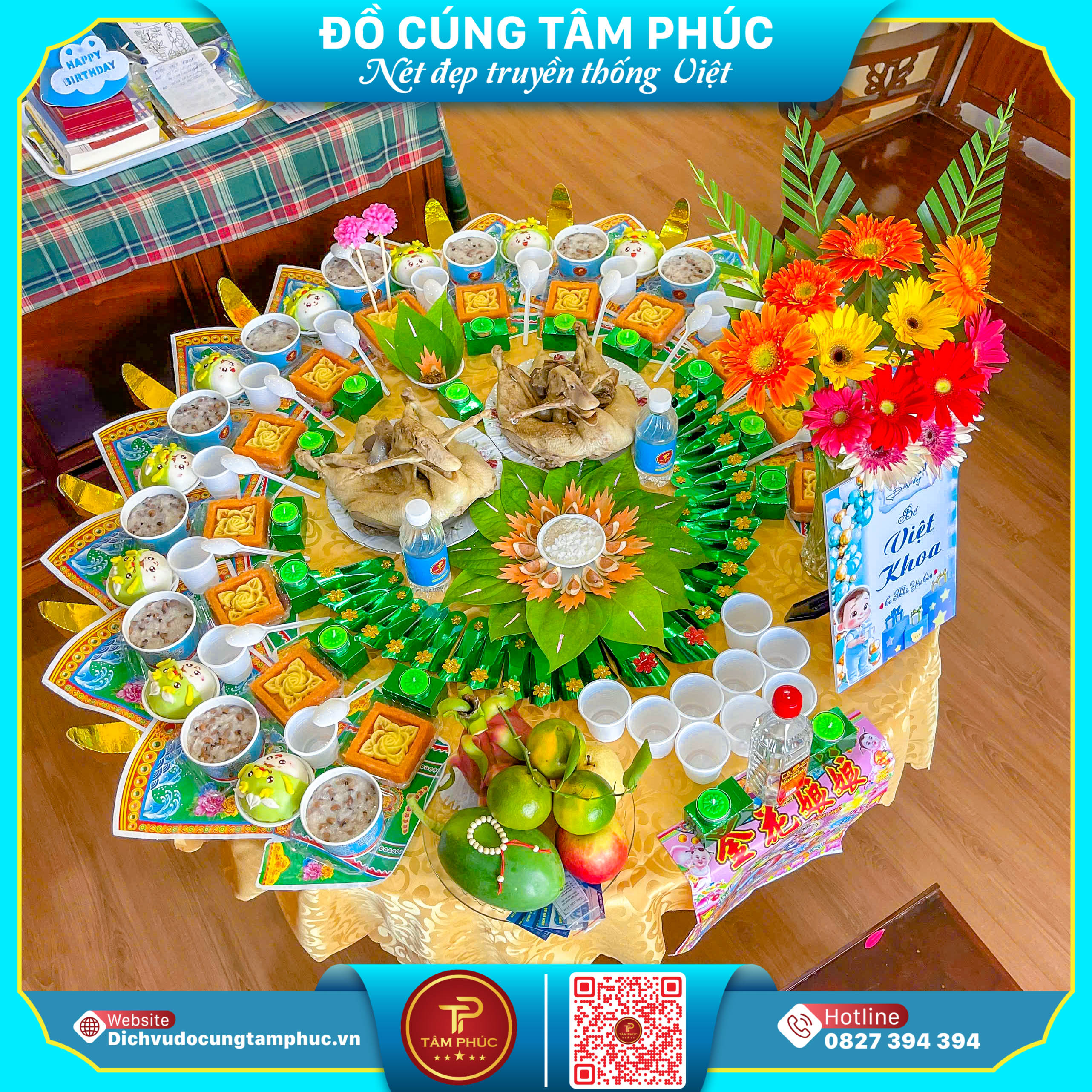 Ý Nghĩa Hoa Đồng Tiền Trong Mâm Cúng Mụ.