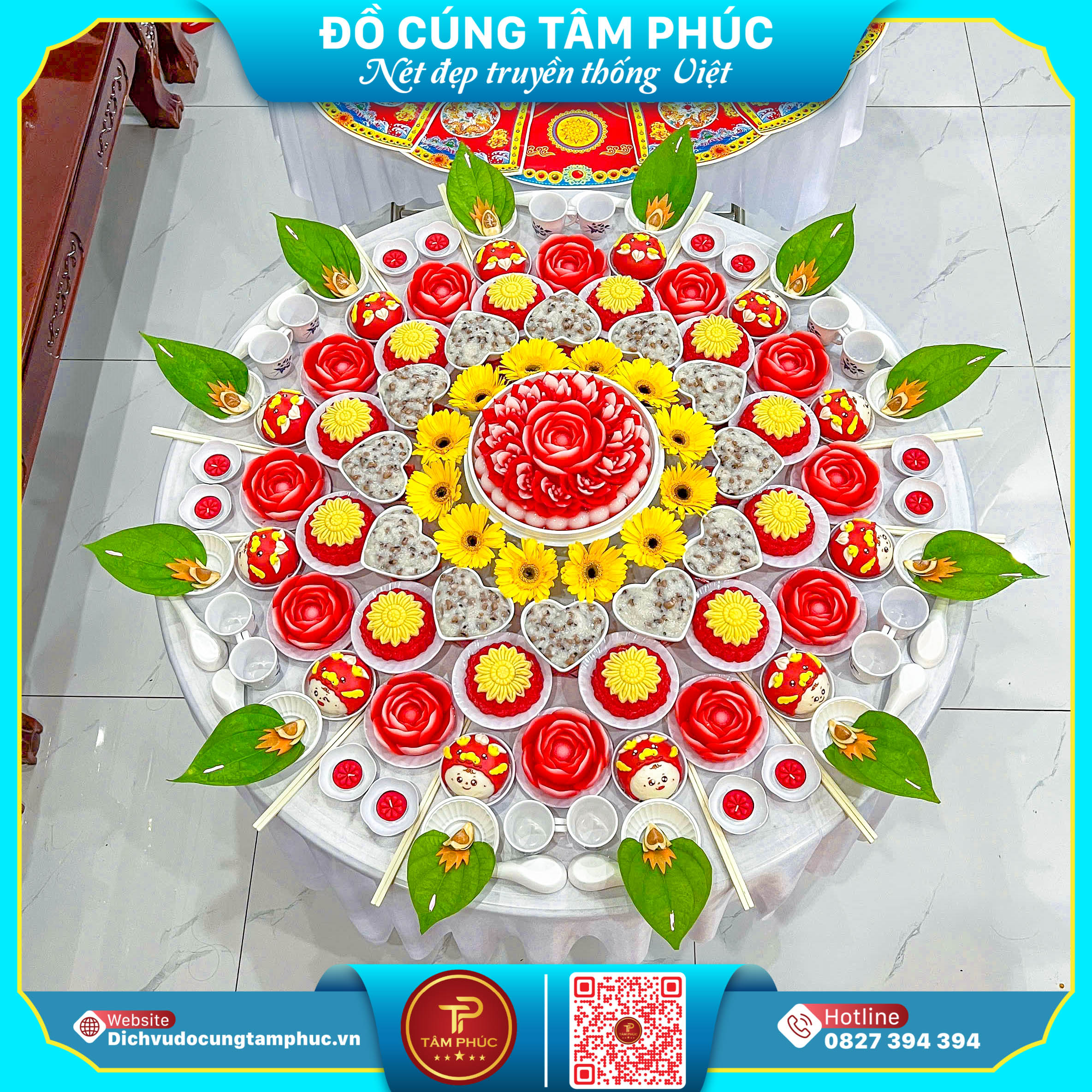 Ý Nghĩa Hoa Đồng Tiền Trong Mâm Cúng Mụ.