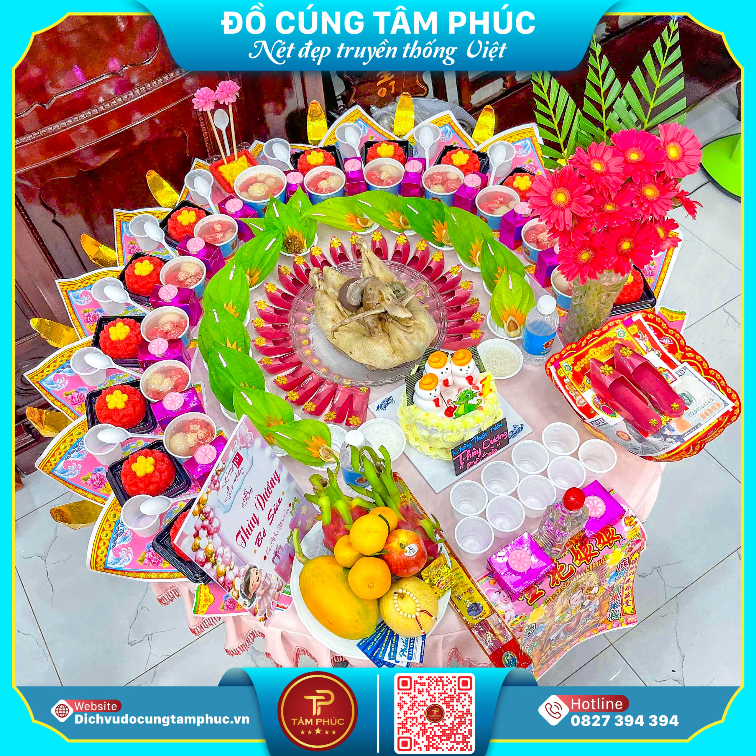 Ý Nghĩa Hoa Đồng Tiền Trong Mâm Cúng Mụ.