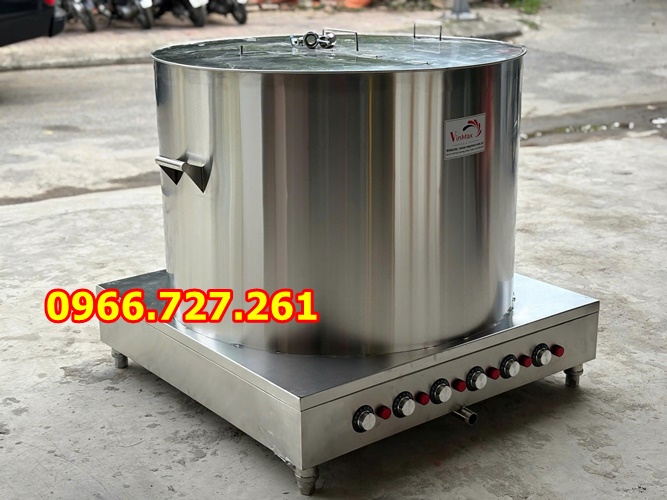 Nồi luộc bánh chưng, bánh tét, luộc trứng hầm xương chạy điện 400L