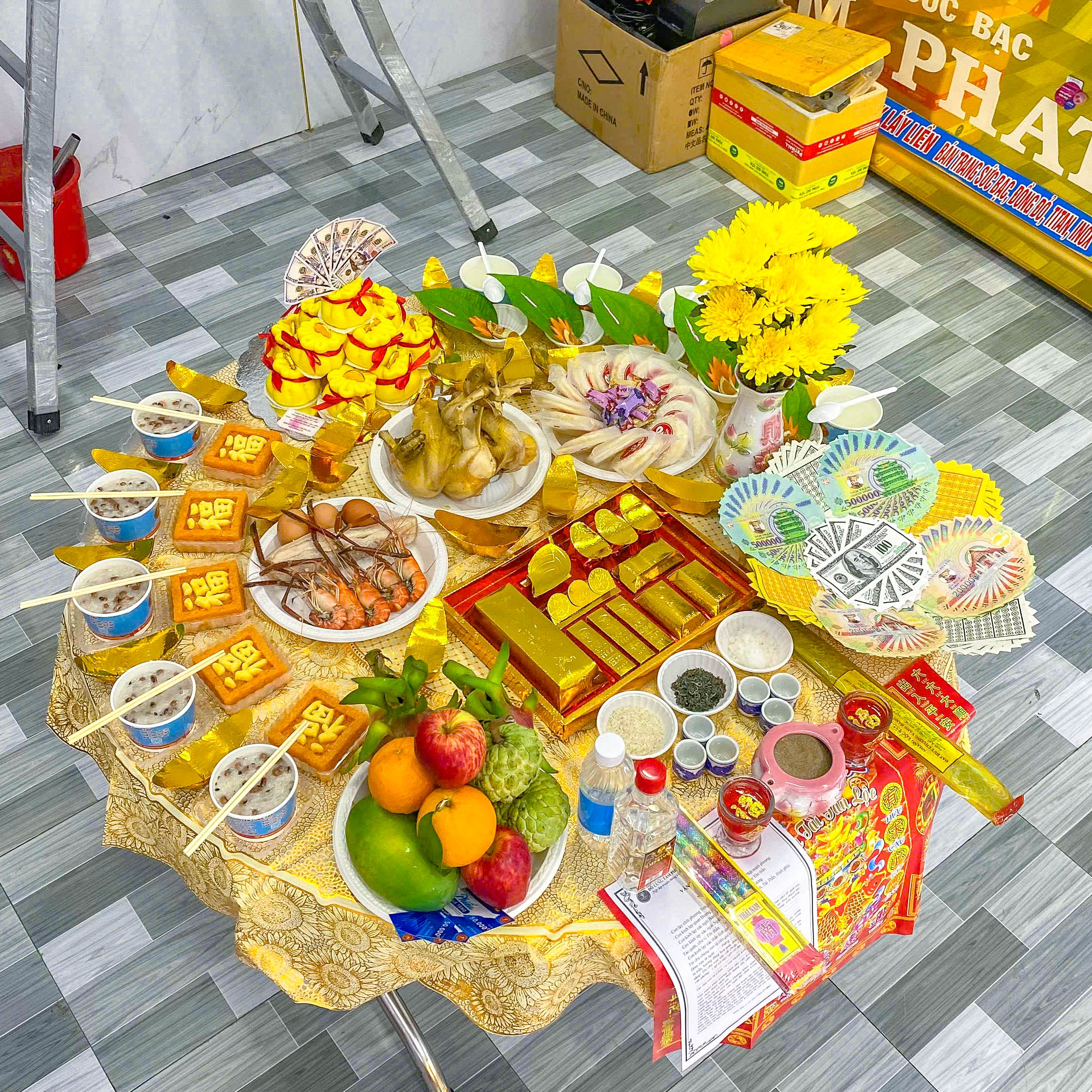 Khai Trương Hồng Phát - Mâm Lễ Tâm Phúc Chuẩn Đẹp