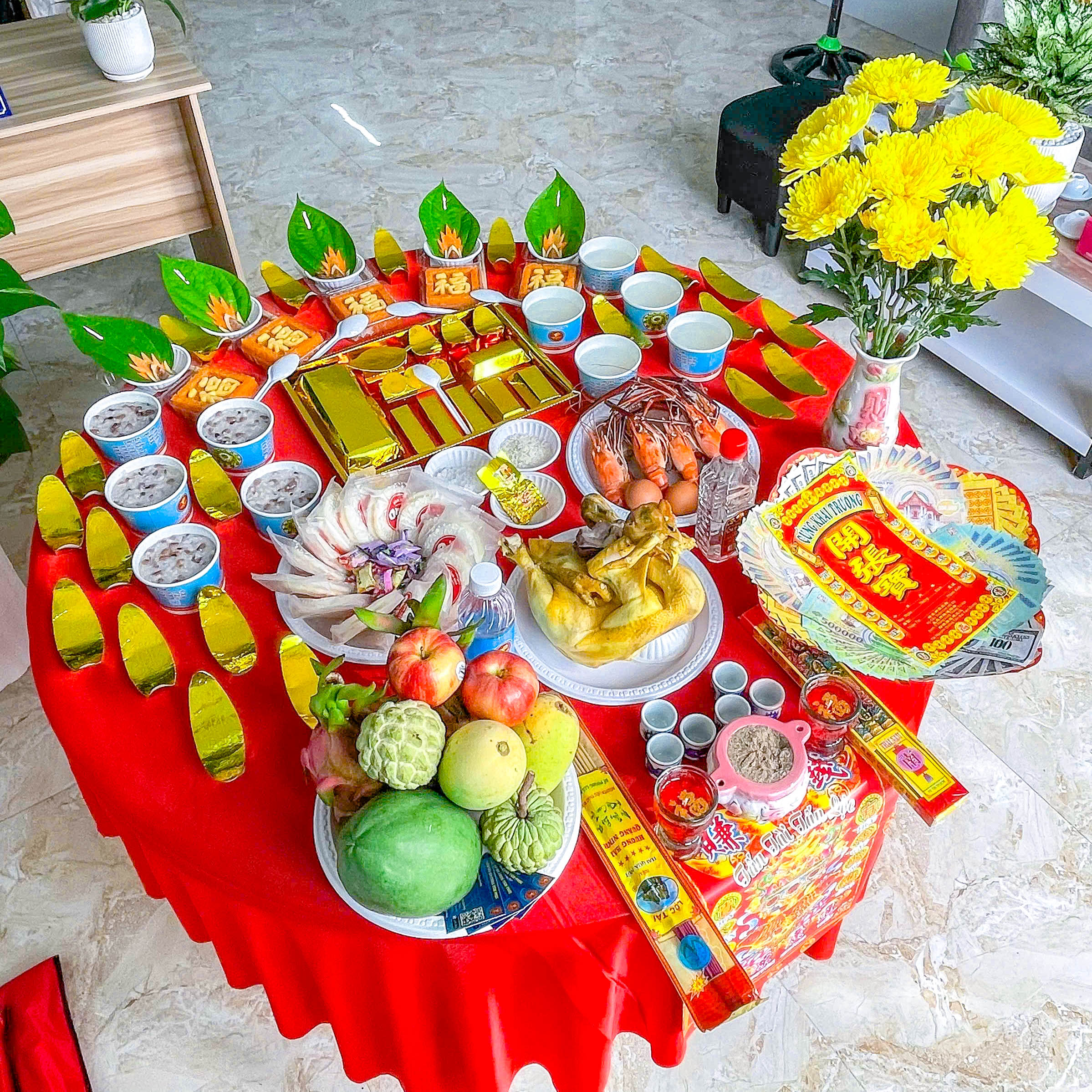 Khai Trương Hồng Phát - Mâm Lễ Tâm Phúc Chuẩn Đẹp