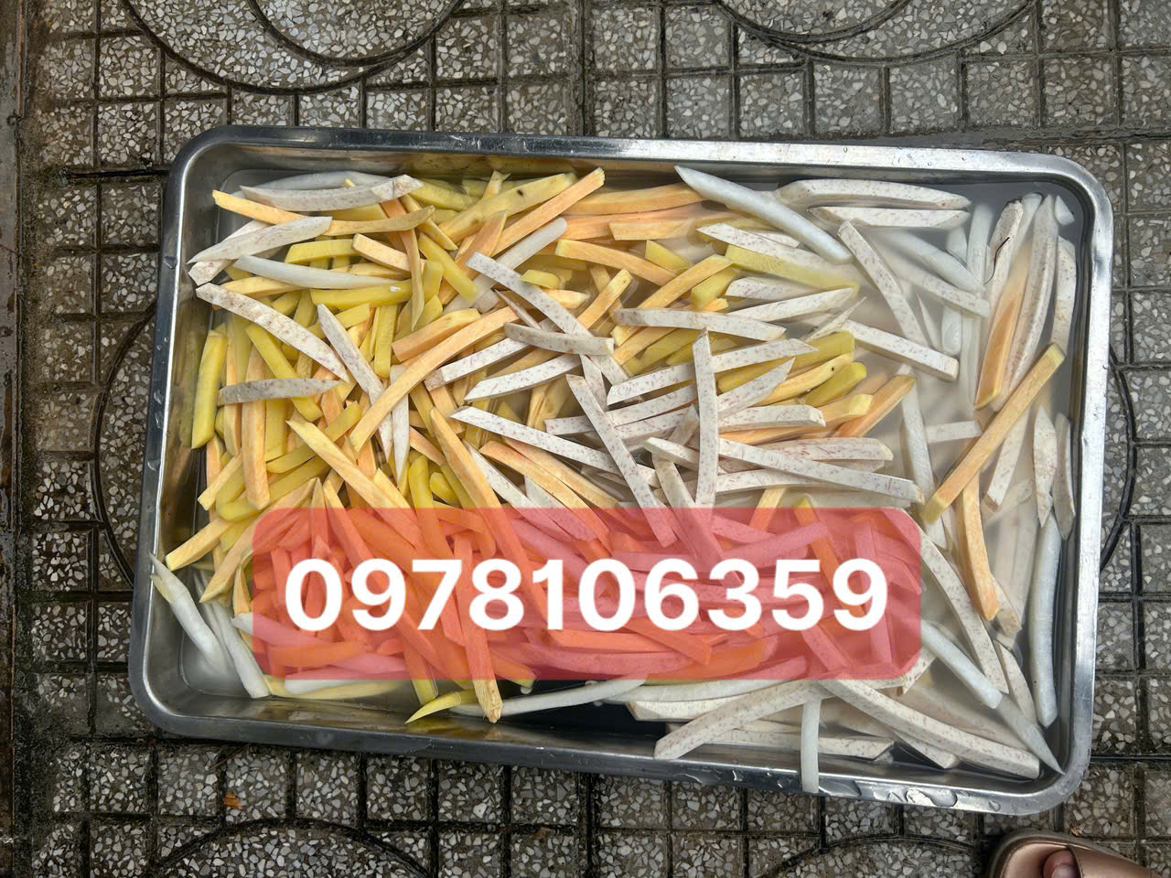 Máy thái sợi khoai tây chiên 10mm, máy thái sợi khoai lang- khoai môn