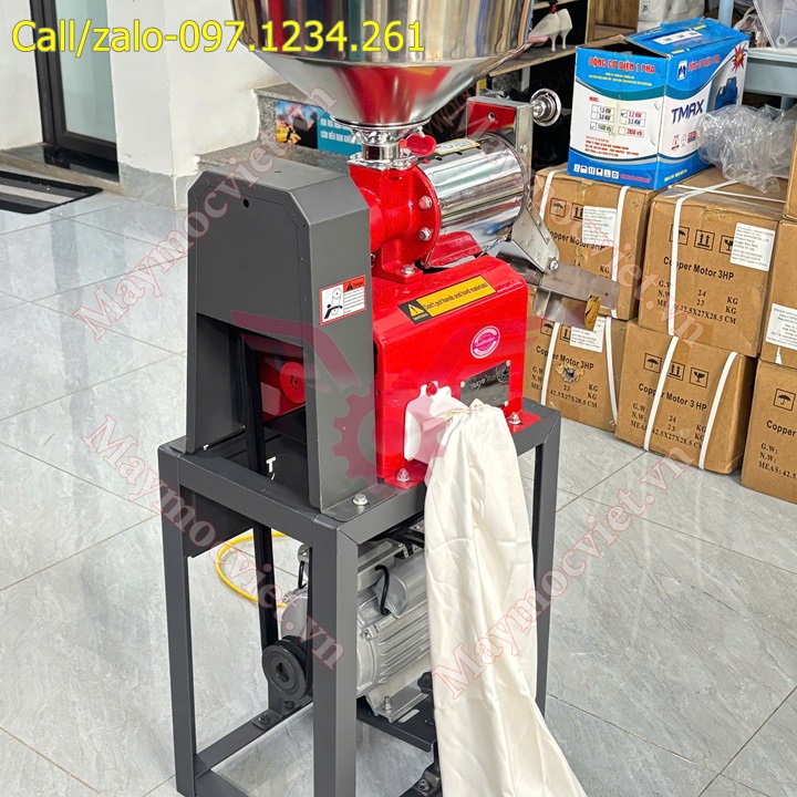 Máy xát gạo, xát vỏ đỗ tương Takyo TK190 phễu inox giá rẻ