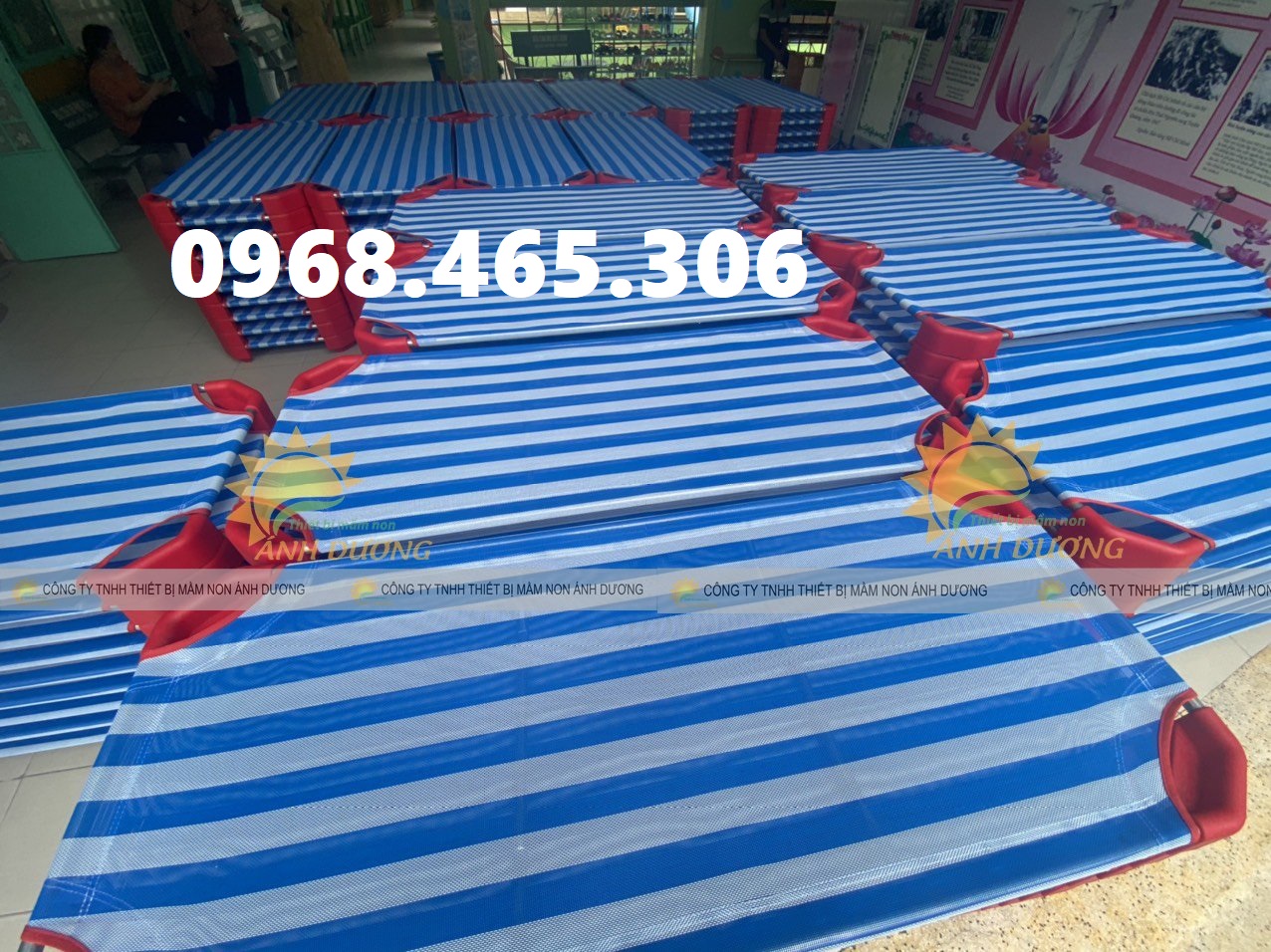 Giường lưới mầm non, giường lưới trẻ em giá rẻ chất lượng