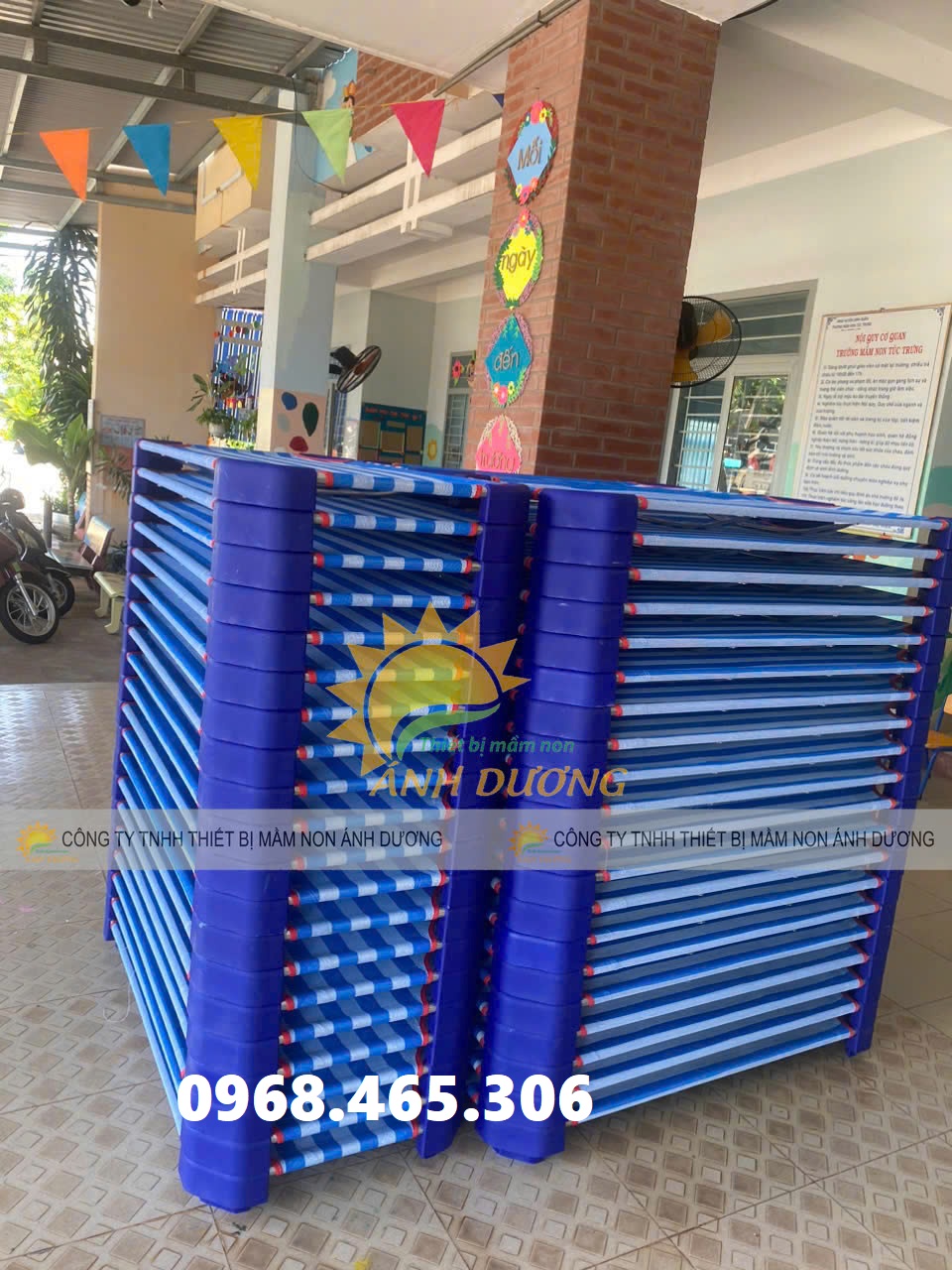 Giường lưới mầm non, giường lưới trẻ em giá rẻ chất lượng