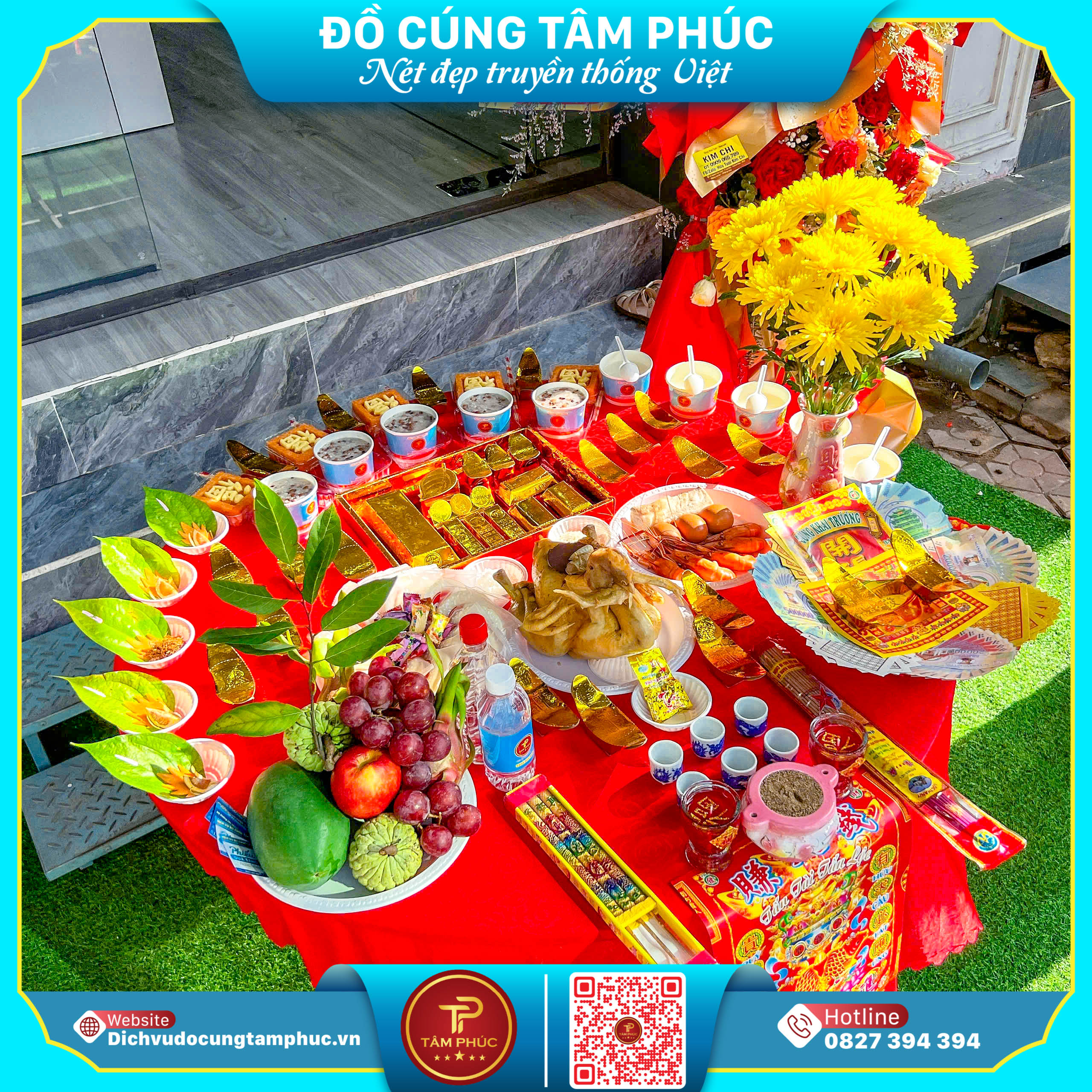 Khai Trương Hồng Phát - Mâm Cúng Trọn Gói Chuẩn Đẹp Từ Tâm Phúc