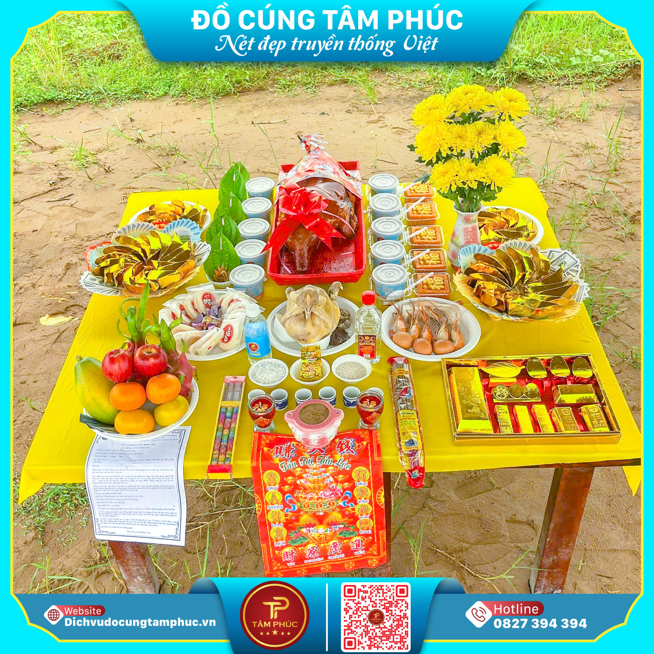 Khai Trương Hồng Phát - Mâm Cúng Trọn Gói Chuẩn Đẹp Từ Tâm Phúc