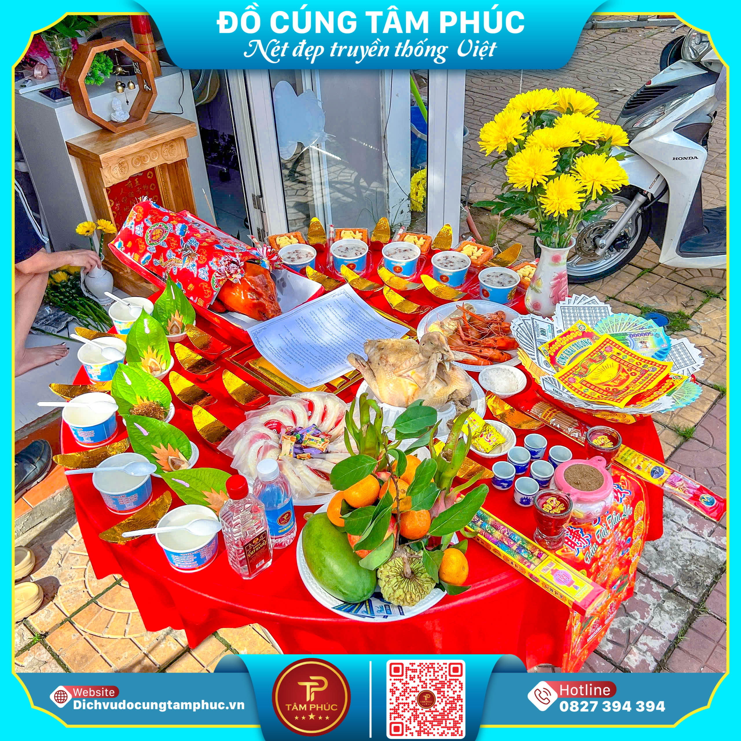 Khai Trương Hồng Phát - Mâm Cúng Trọn Gói Chuẩn Đẹp Từ Tâm Phúc