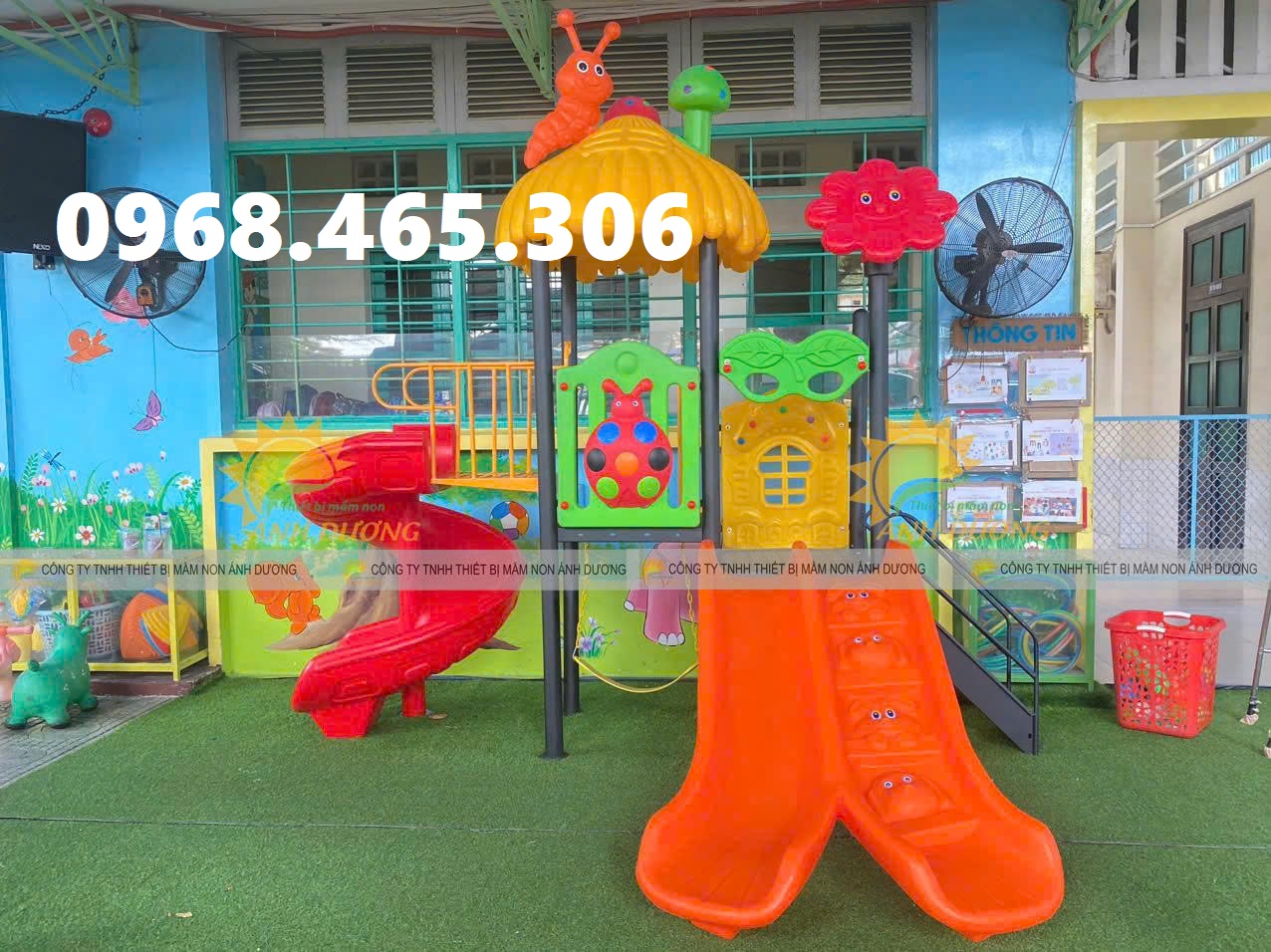 Bộ cầu trượt liên hoàn ngoài trời, cầu trượt trẻ em giá rẻ