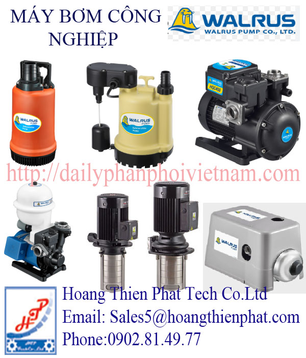 Máy bơm công nghiệp Walrus tại Việt Nam.