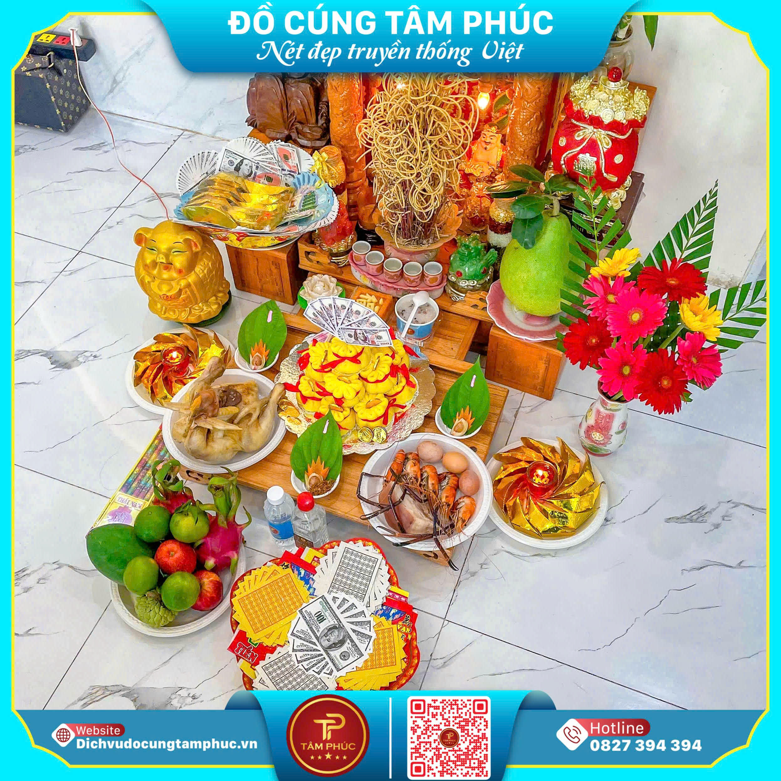 Mâm Cúng Thàn Tài 2026 Đồ Cúng Trọn Gói Tâm Phúc