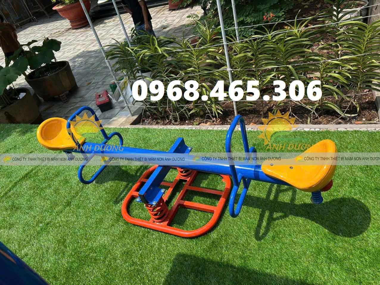 Bập bênh lò xo trẻ em, bập bênh thiên nga mầm non, bập bênh cho bé