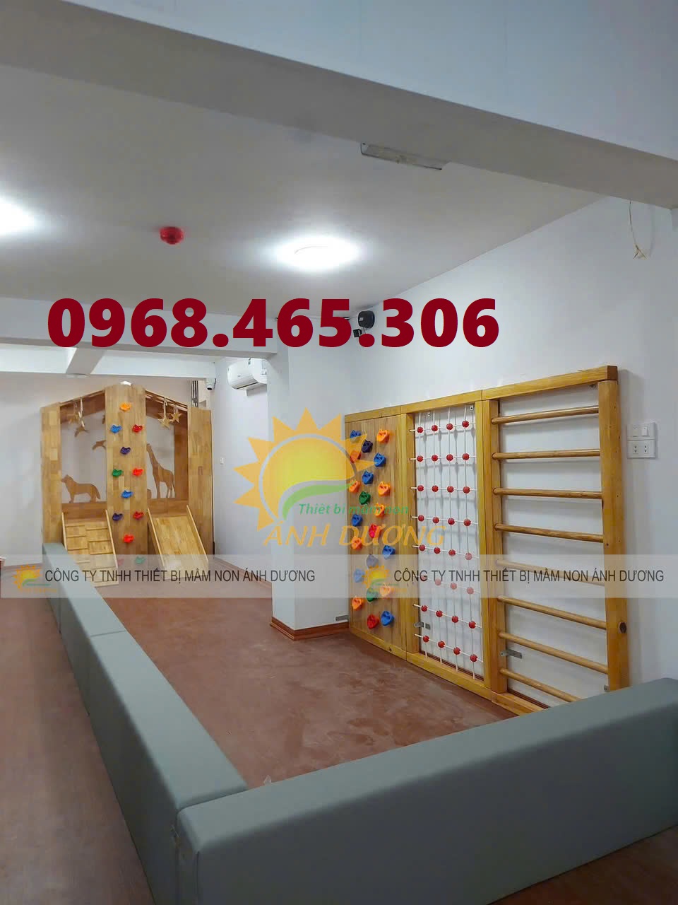 Cầu trượt gỗ liên hoàn, thang leo gỗ mầm non, cầu trượt gỗ mầm non