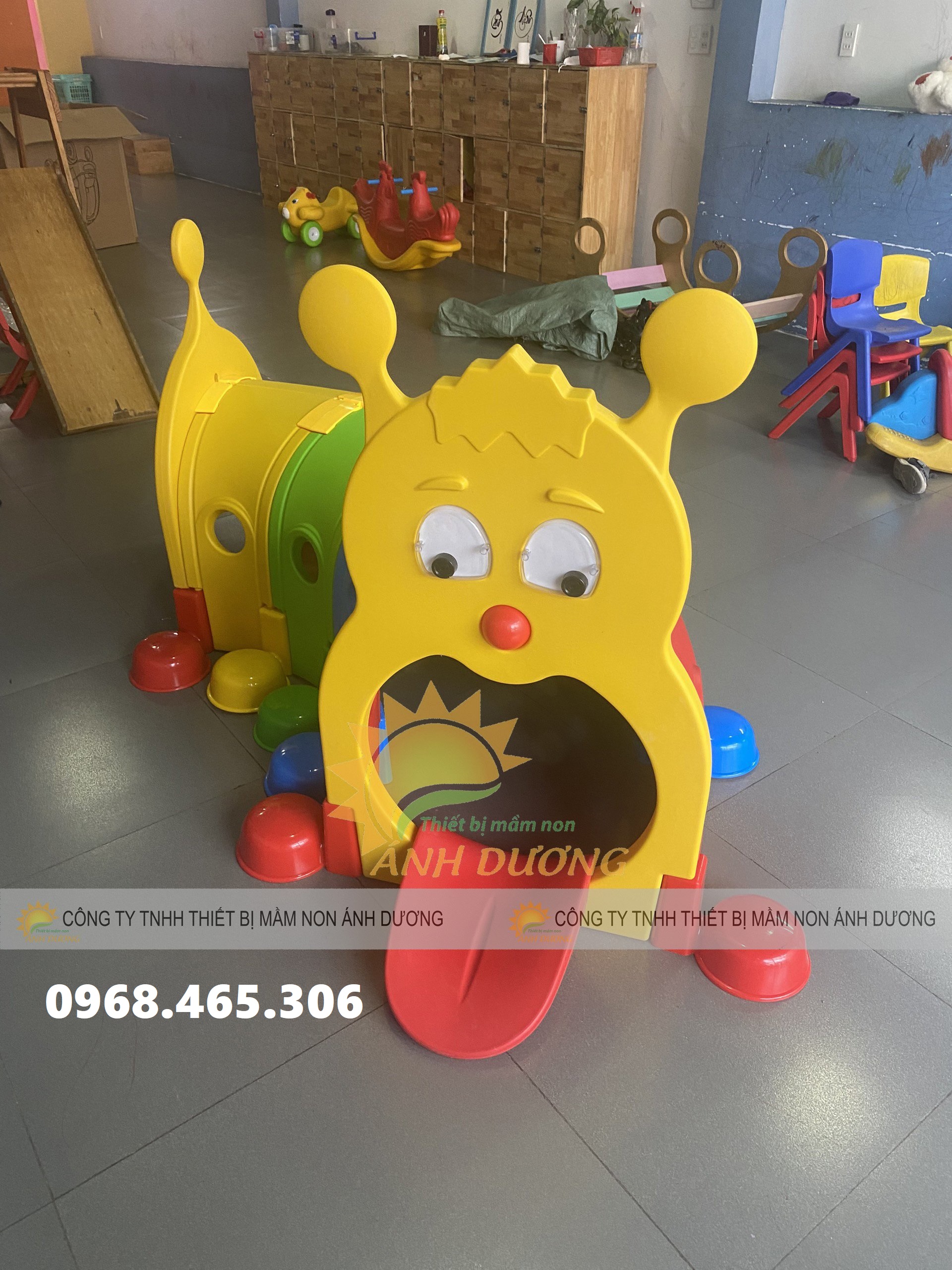 Hang chui mầm non, hang chui cú mèo trẻ em, hang chui tàu hỏa mầm non