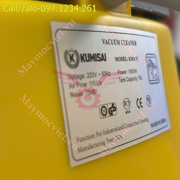 Máy hút bụi gia đình Kumisai KMS15 giá rẻ