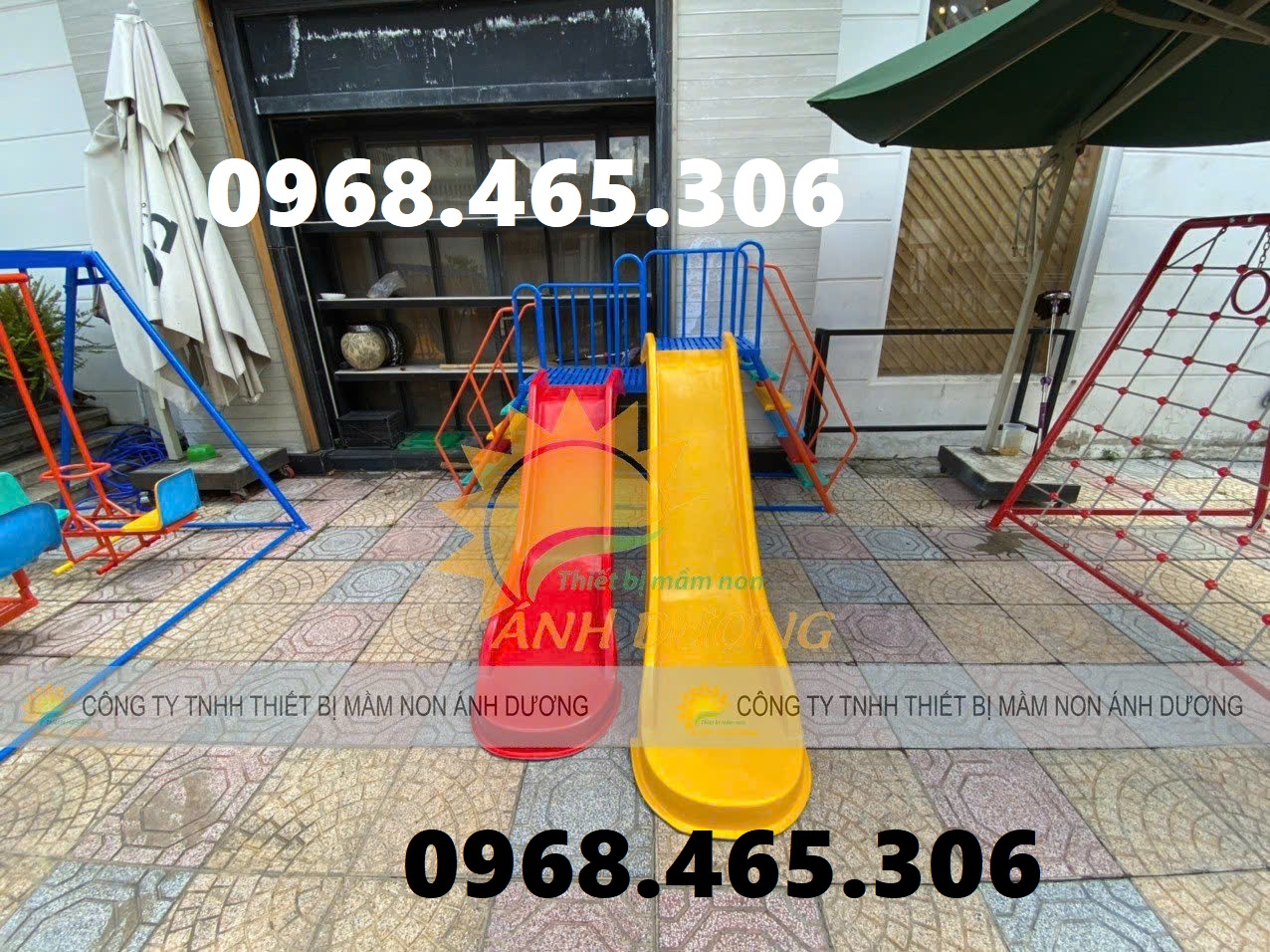 Cầu trượt sắt trẻ em, cầu trượt trẻ em ngoài trời, cầu trượt mầm non