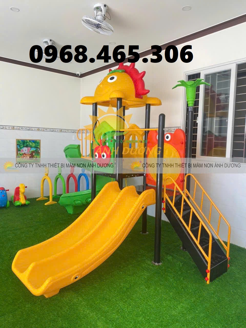 Cầu trượt khu vui chơi trẻ em, cầu trượt mầm non ngoài trời