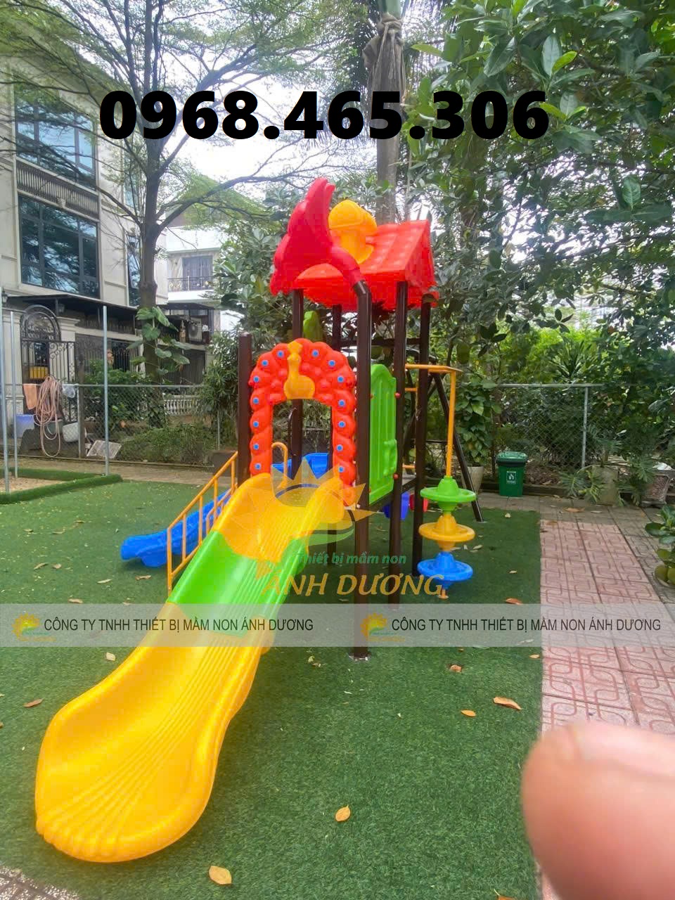 Cầu trượt khu vui chơi trẻ em, cầu trượt mầm non ngoài trời