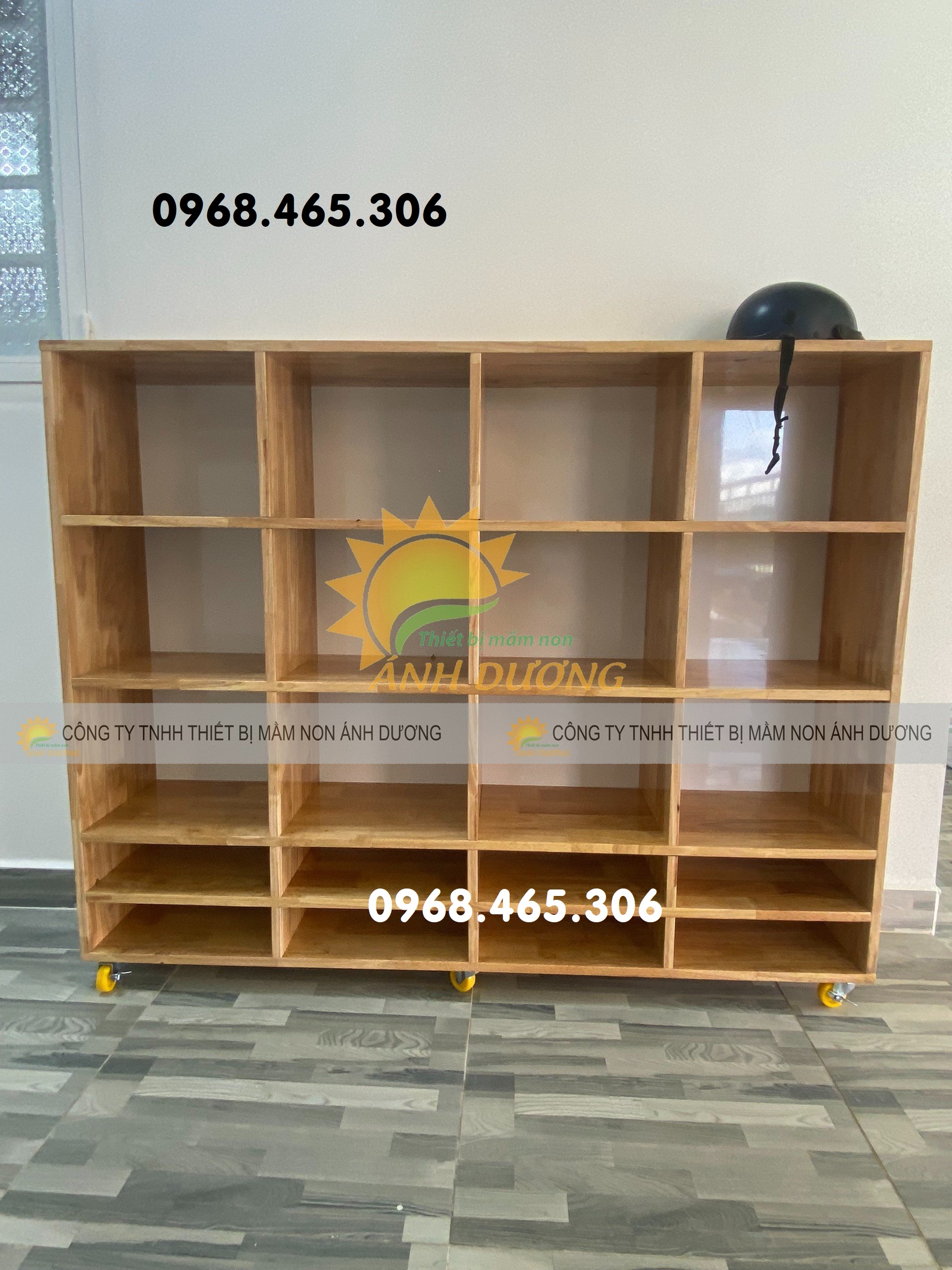 Kệ cặp mầm non, tủ đựng cặp mầm non, tủ cặp dép mầm non