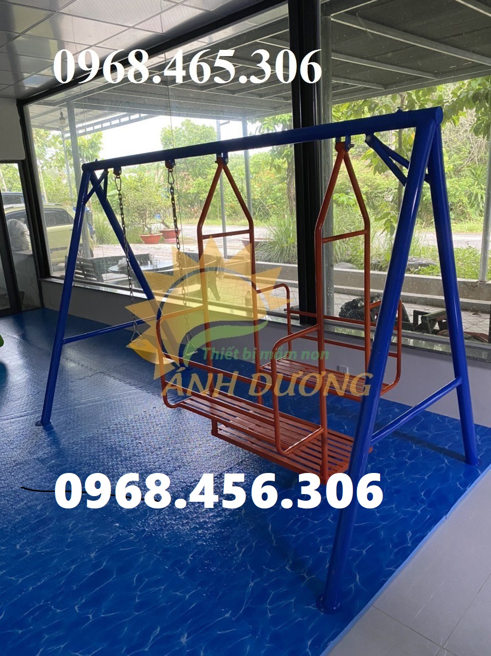 Xích đu cầu trượt trẻ em, xích đu mầm non, xích đu trẻ em