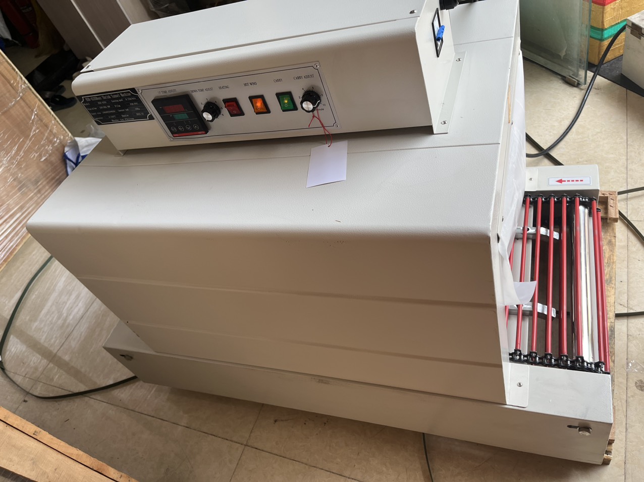 Máy rút màng co PVC cho hộp, máy bọc màng co cho hộp trà cafe