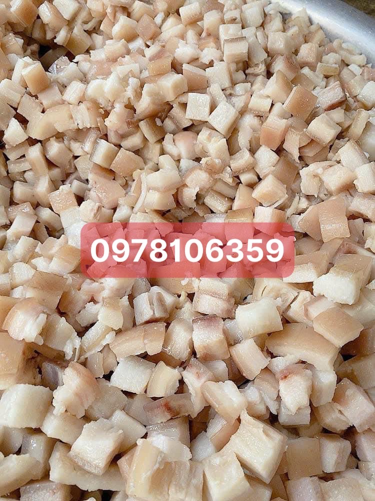 Máy thái tóp mỡ, da heo hạt lựu, máy thái mỡ liền da, máy thái da heo