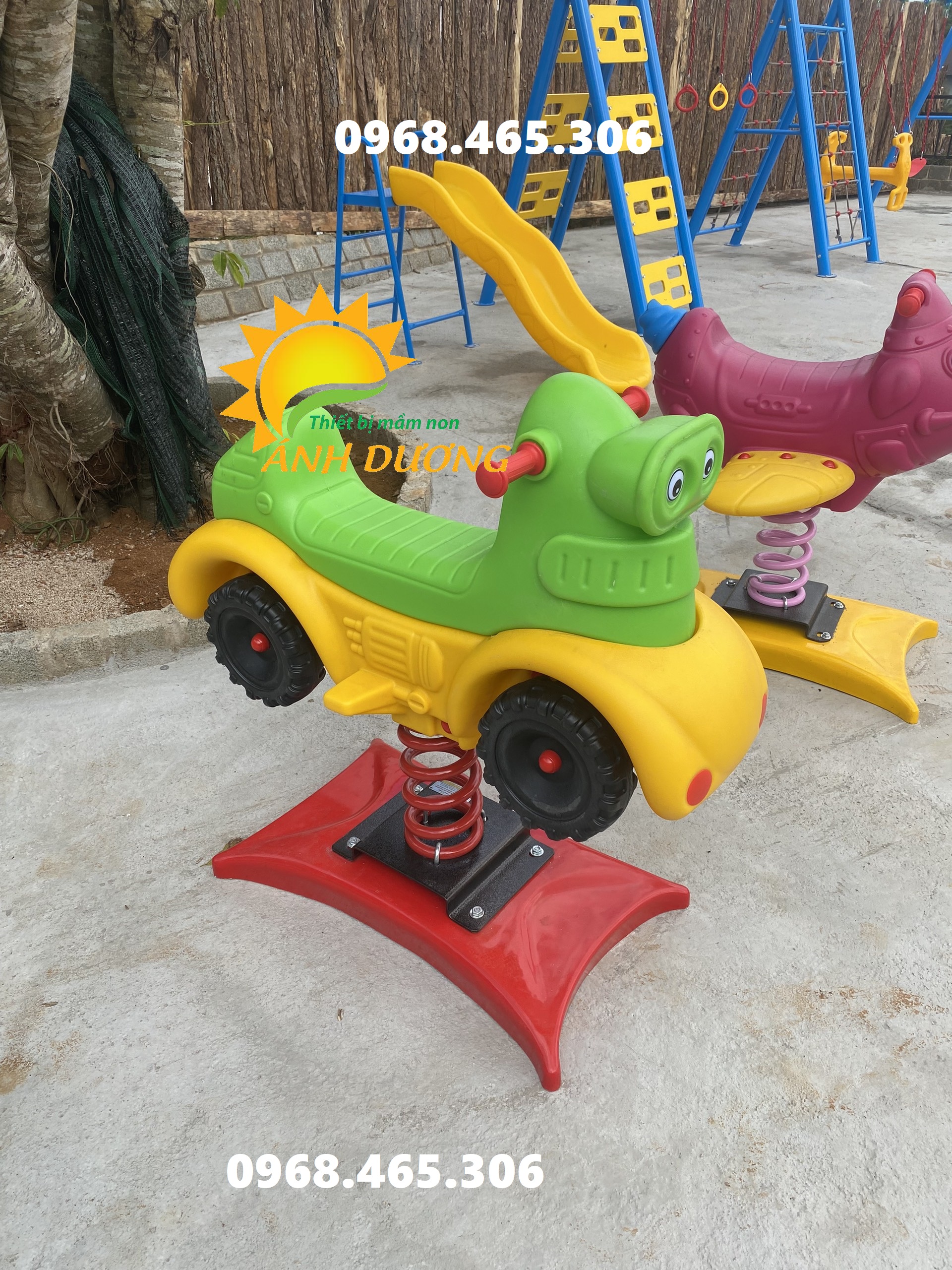 Thú nhún lò xo trẻ em, thú nhún con ngựa, thú nhún mầm non