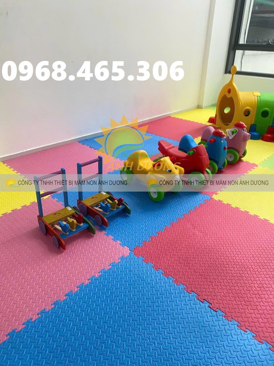 Thảm xốp lót sàn khu vui chơi, thảm lót sàn mầm non nhiều màu