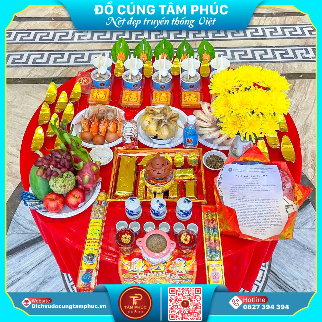 Hướng Dẫn Chuẩn Bị Mâm Cúng Nhập Trạch Trọn Vẹn Chuẩn Nghi Lễ