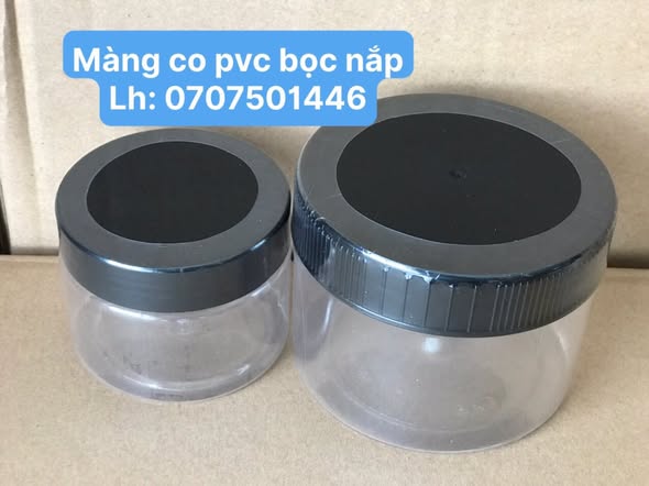 Màng co pvc bọc nắp chai, hũ cắt ngắn theo yêu cầu
