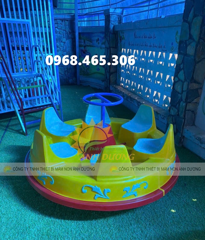 Đu quay trẻ em, đu quay ngựa trẻ em, mâm xoay ngoài trời