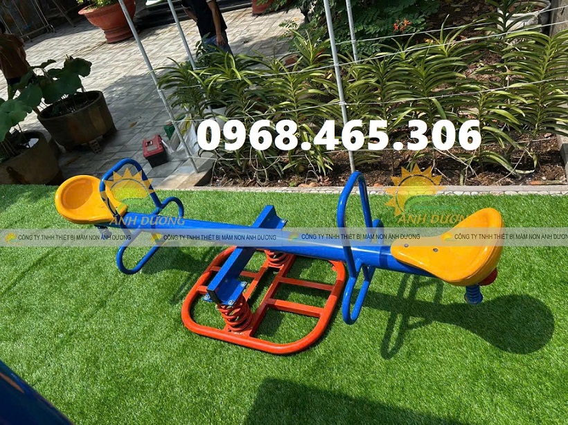 Bập bênh cá compossite, bập bênh lò xo trẻ em, bập bênh mầm non