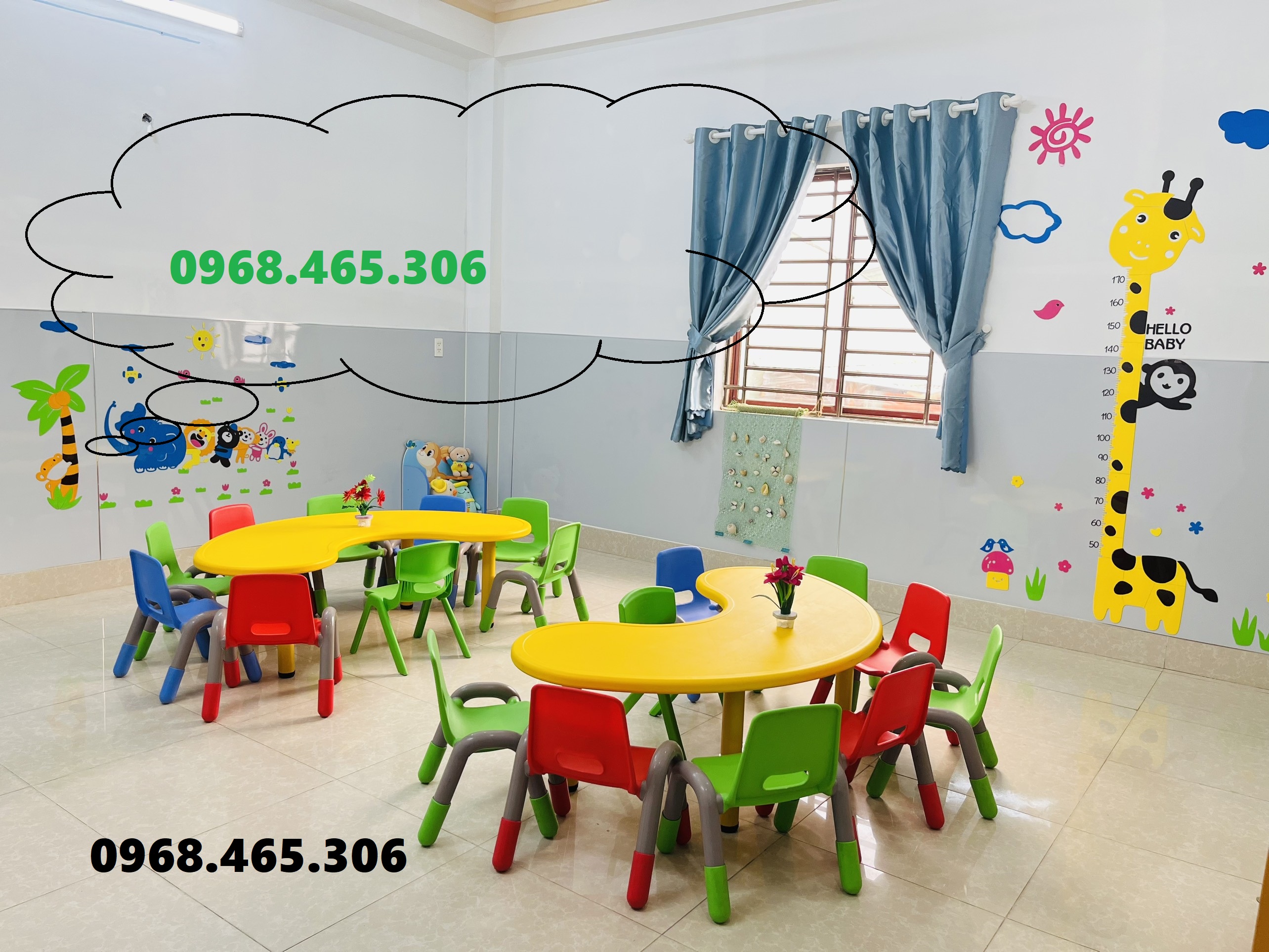 ghế tay vịn mầm non, ghế nhựa vịn tay mầm non, ghế nhà trẻ