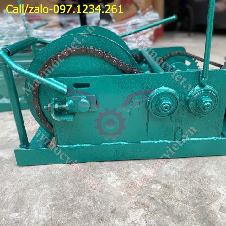 Máy tời gỗ 5.5 tấn 3 nhông Turbo TBT55 giá rẻ