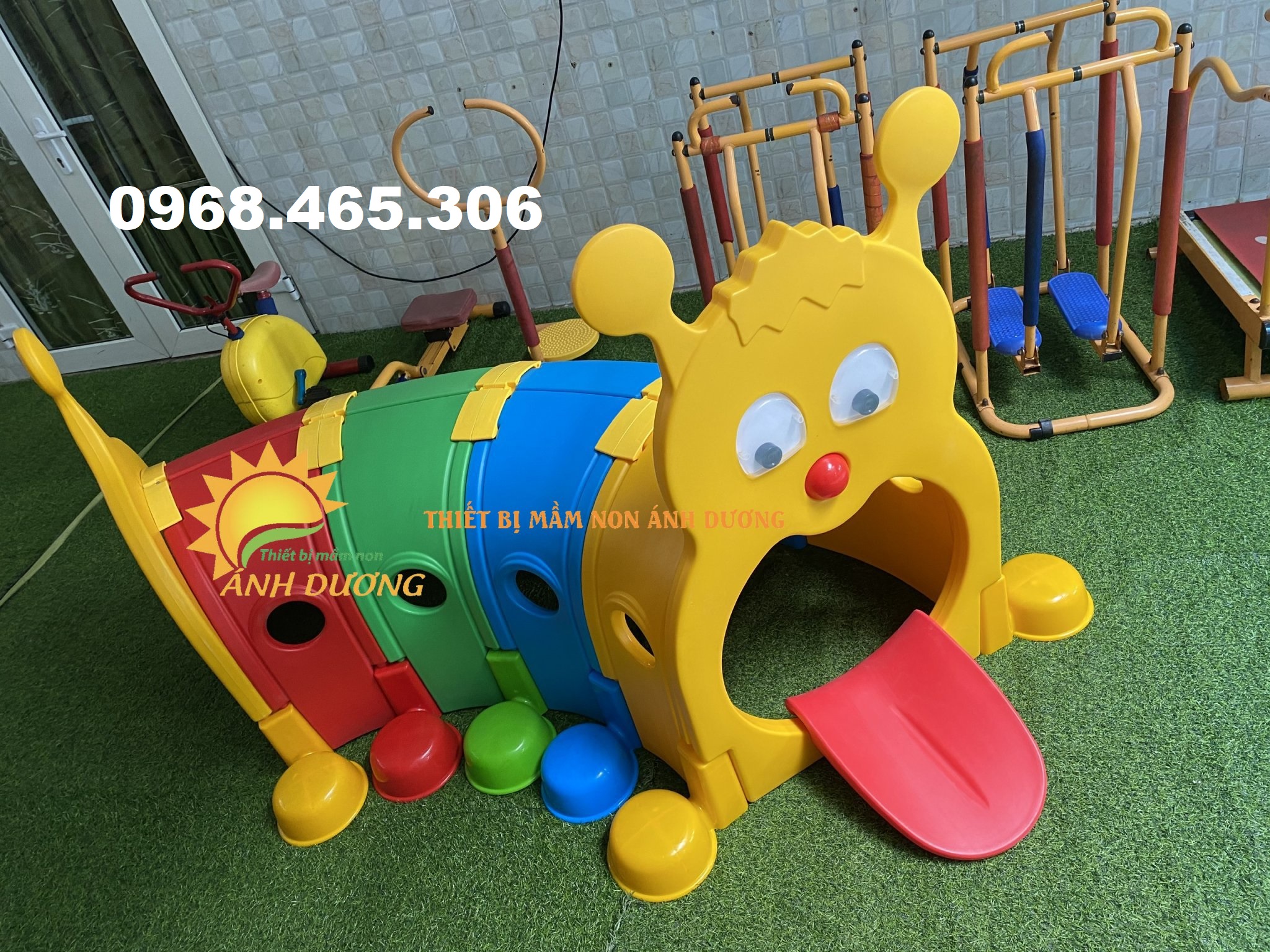 Hang chui mầm non, hầm chui vận động mầm non, hang chui bé