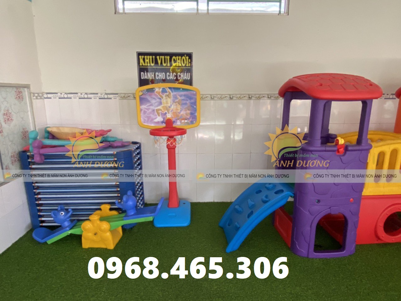 Trụ bóng rổ mầm non, trụ bóng rổ 3 vòng mầm non nhập khẩu